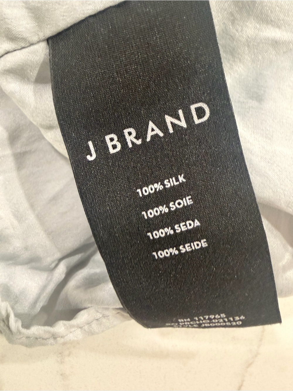 J Brand Light Gray Silk Cami Top 0459 - Picture 4 of 5